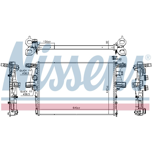 61988 NISSENS RADIATOR TO SUIT IVECO