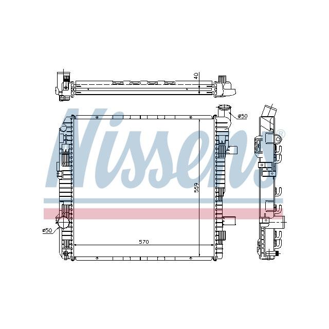 NISSENS RADIATOR TO SUIT MERCEDES