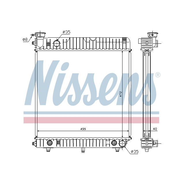 NISSENS RADIATOR TO SUIT MERCEDES