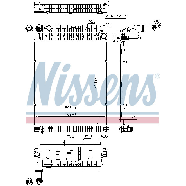 NISSENS RADIATOR TO SUIT MERCEDES