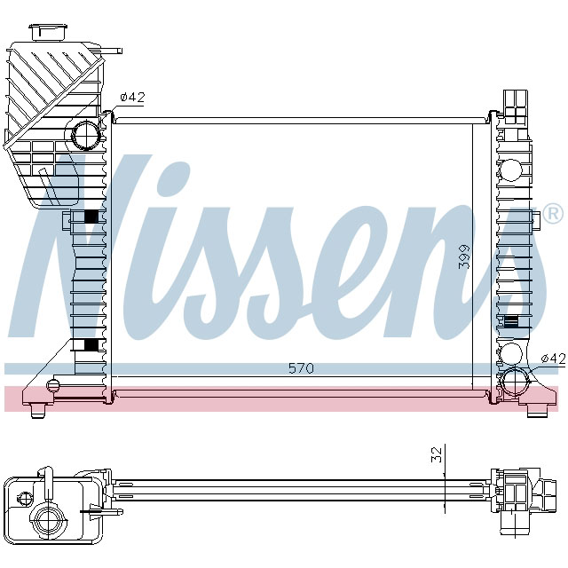 NISSENS RADIATOR TO SUIT MERCEDES