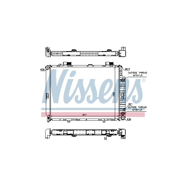 NISSENS RADIATOR TO SUIT MERCEDES