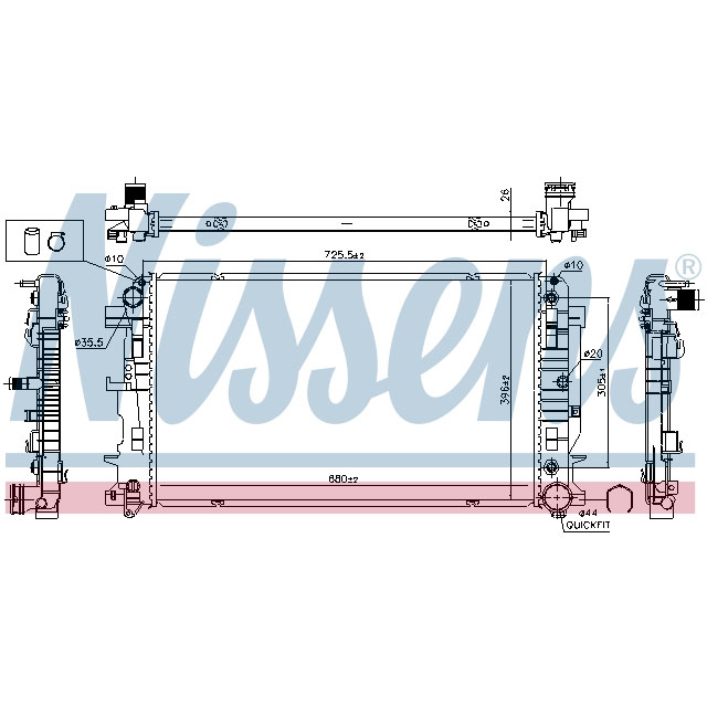 NISSENS RADIATOR TO SUIT LCV