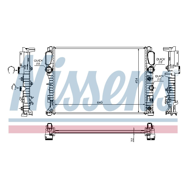 NISSENS RADIATOR TO SUIT MERCEDES