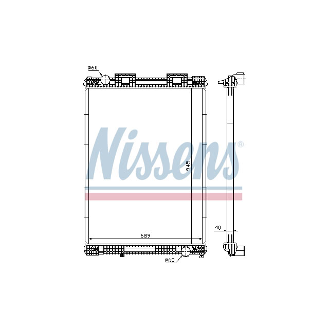 NISSENS RADIATOR TO SUIT MAN
