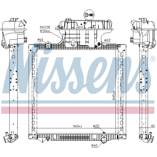 NISSENS RADIATOR TO SUIT MAN