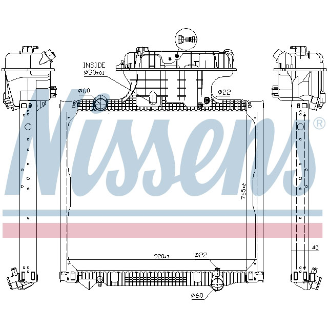 NISSENS RADIATOR TO SUIT MAN