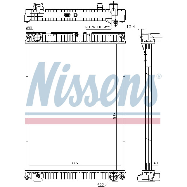 NISSENS RADIATOR TO SUIT MAN