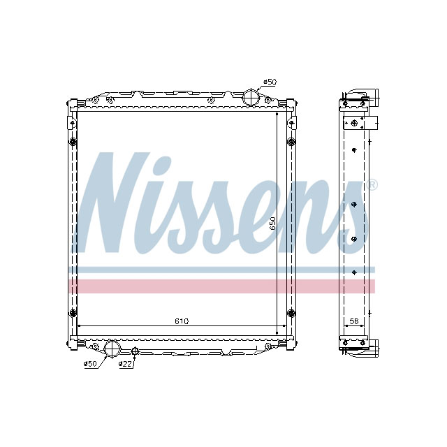 NISSENS RADIATOR TO SUIT MAN