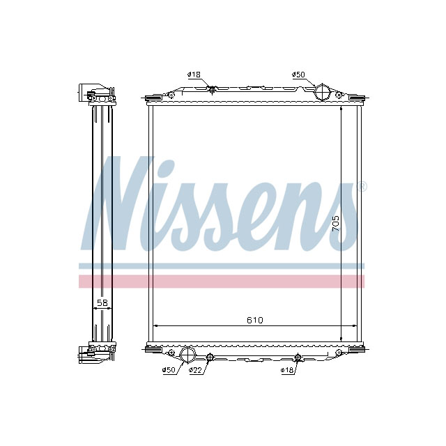 NISSENS RADIATOR TO SUIT MAN