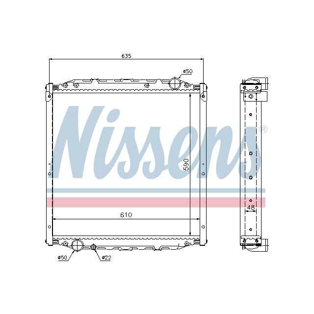NISSENS RADIATOR TO SUIT MAN