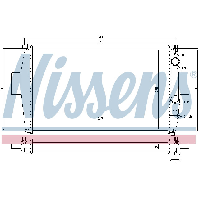 NISSENS RADIATOR TO SUIT IVECO