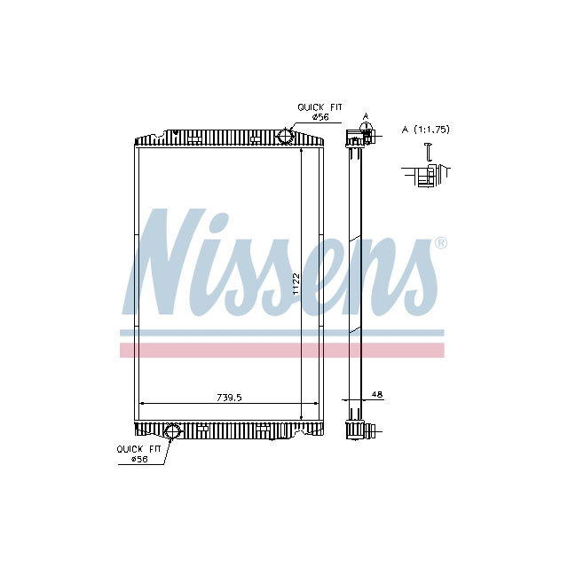 NISSENS RADIATOR TO SUIT IVECO