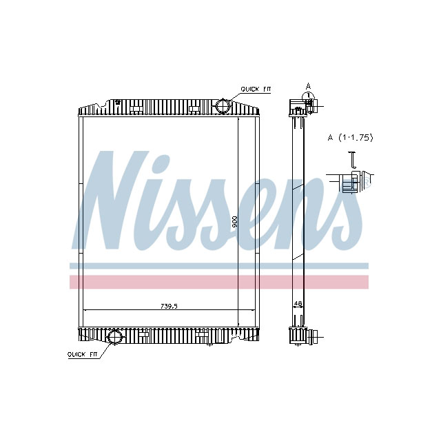 NISSENS RADIATOR TO SUIT IVECO