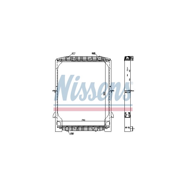 63334 NISSENS RADIATOR TO SUIT IVECO