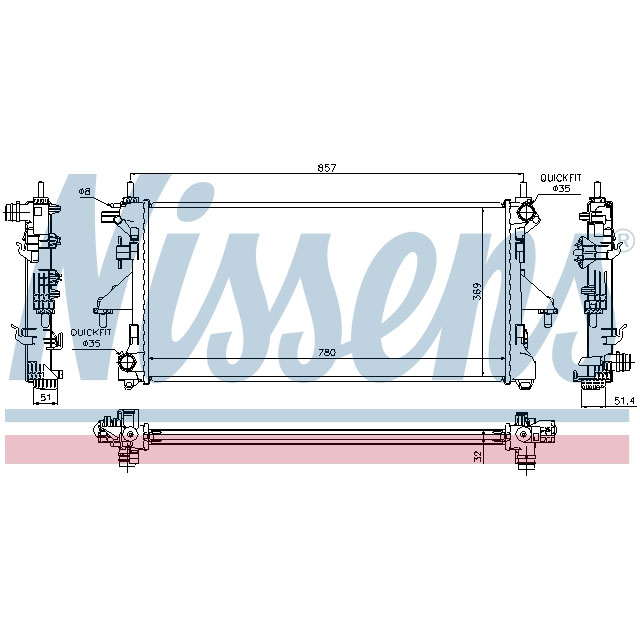 NISSENS RADIATOR TO SUIT LCV