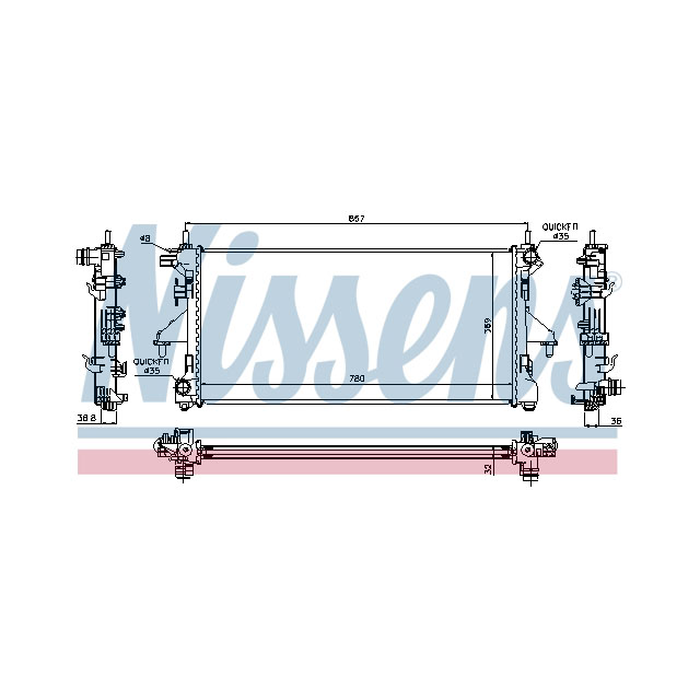 NISSENS RADIATOR TO SUIT LCV
