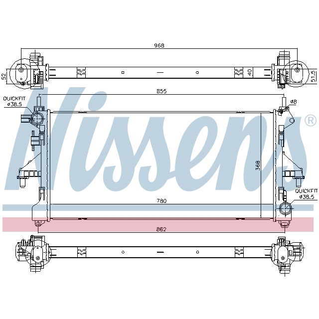 NISSENS RADIATOR TO SUIT LCV