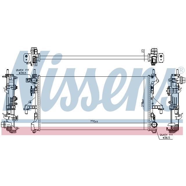 NISSENS RADIATOR TO SUIT LCV