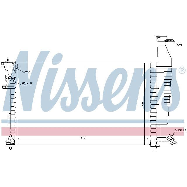 NISSENS RADIATOR TO SUIT LCV