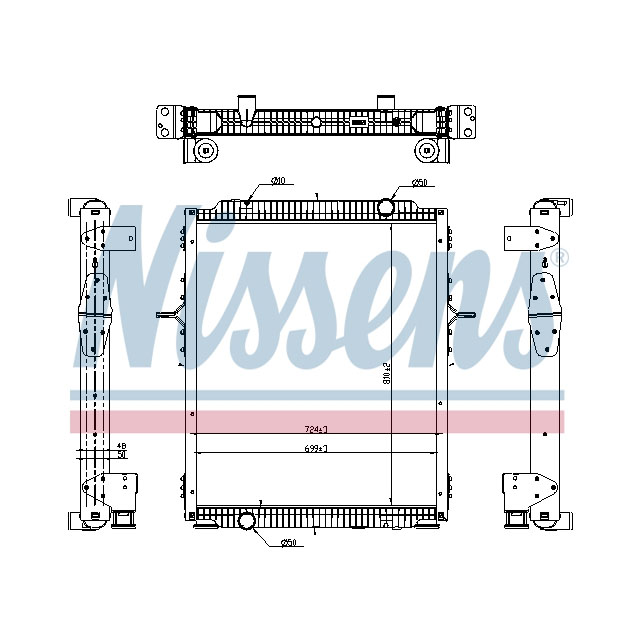 637878 NISSENS RADIATOR TO SUIT RENAULT