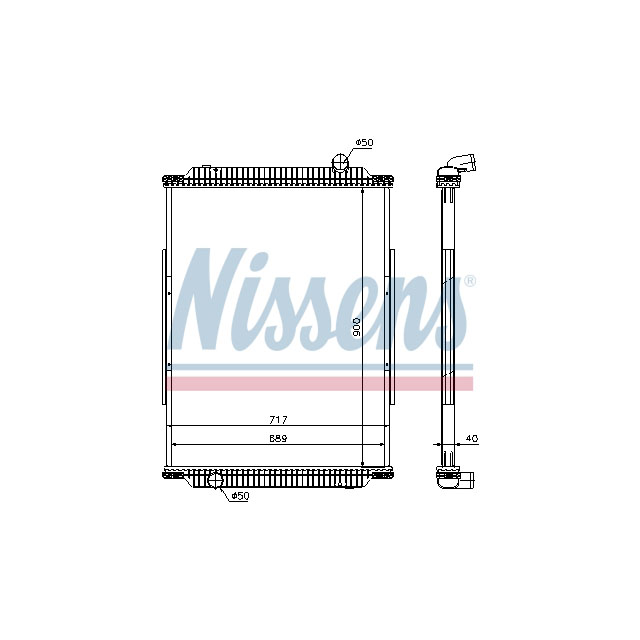 637880 NISSENS RADIATOR TO SUIT RENAULT