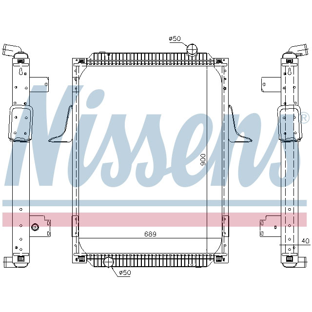 63788A NISSENS RADIATOR TO SUIT RENAULT