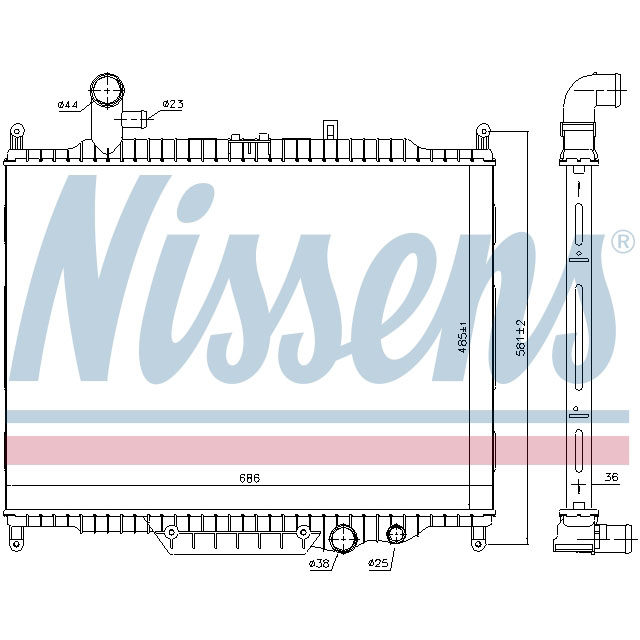 NISSENS RADIATOR TO SUIT LCV