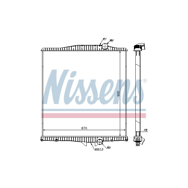 NISSENS RADIATOR TO SUIT VOLVO