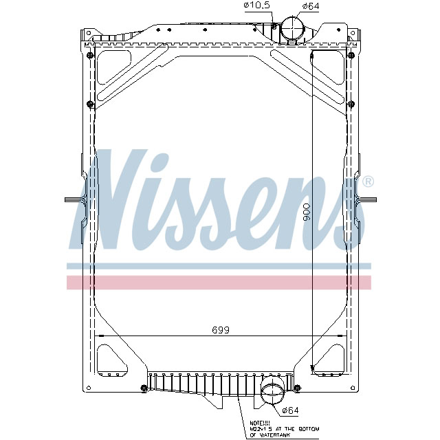 65463A NISSENS RADIATOR TO SUIT VOLVO