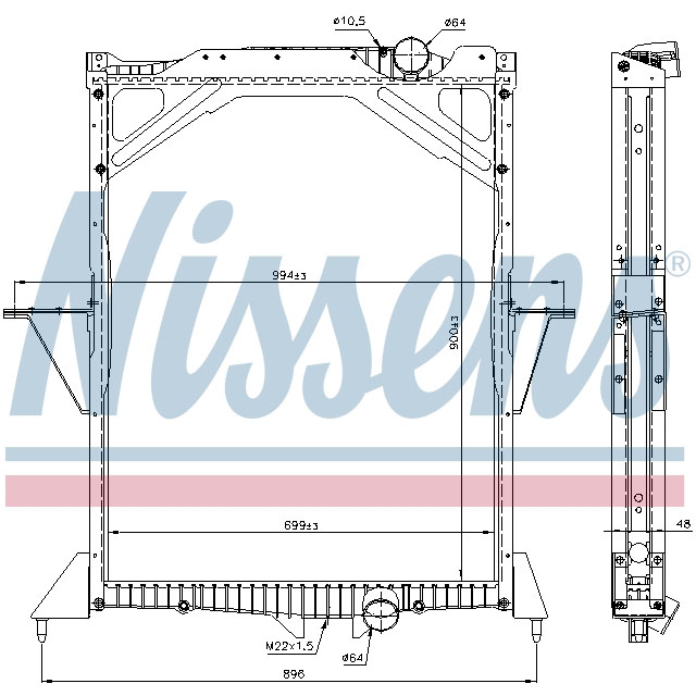 NISSENS RADIATOR TO SUIT VOLVO