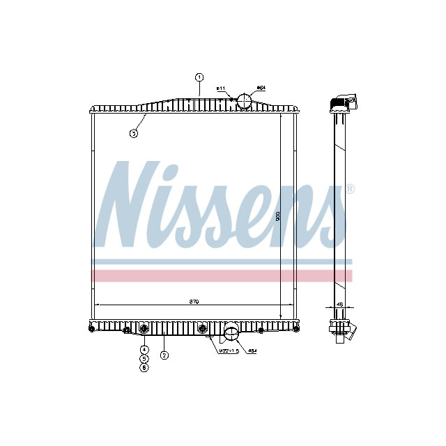 NISSENS RADIATOR TO SUIT VOLVO