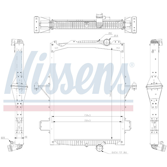 NISSENS RADIATOR TO SUIT VOLVO
