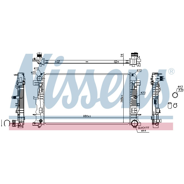 NISSENS RADIATOR TO SUIT LCV