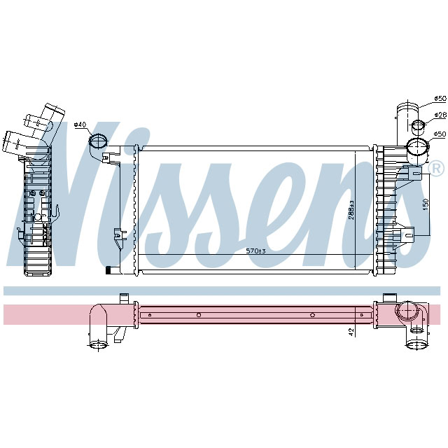67172 NISSENS RADIATOR TO SUIT MERCEDES