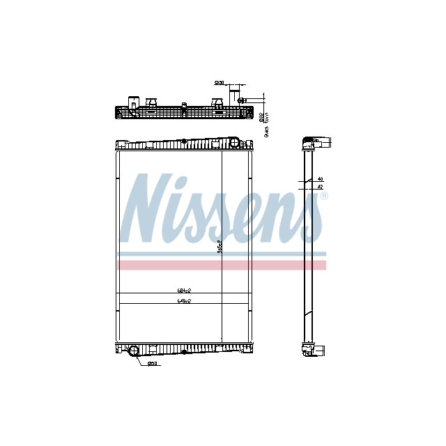 67193 NISSENS RADIATOR TO SUIT MAN
