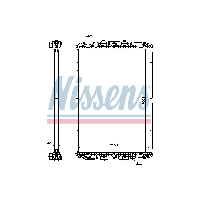 NISSENS RADIATOR TO SUIT MAN