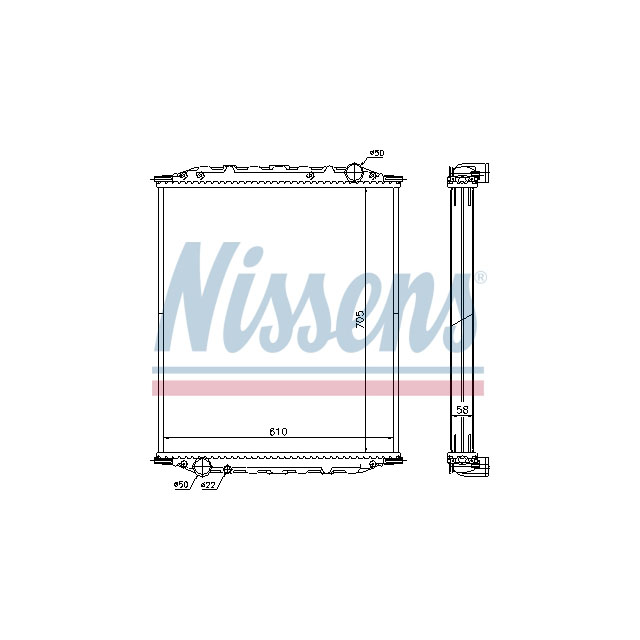 NISSENS RADIATOR TO SUIT MAN