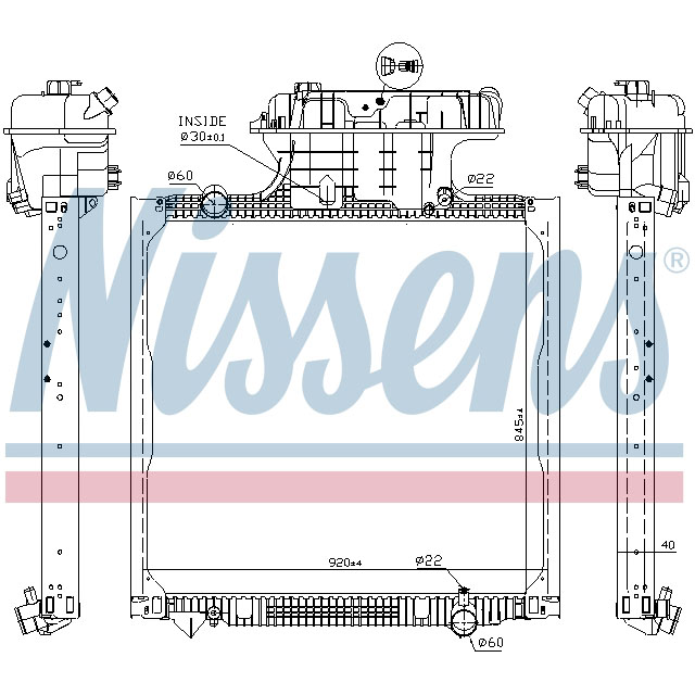 NISSENS RADIATOR TO SUIT MAN