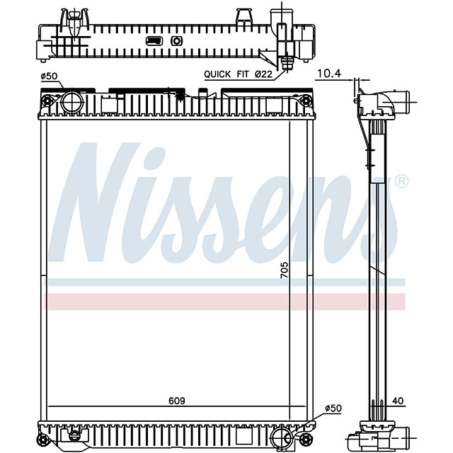 NISSENS RADIATOR TO SUIT MAN