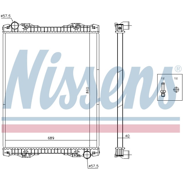 NISSENS RADIATOR TO SUIT SCANIA