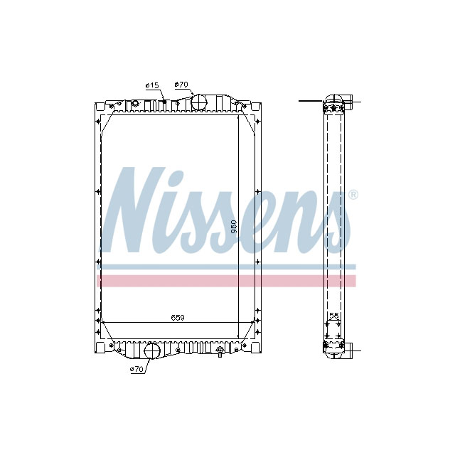 NISSENS RADIATOR TO SUIT LCV