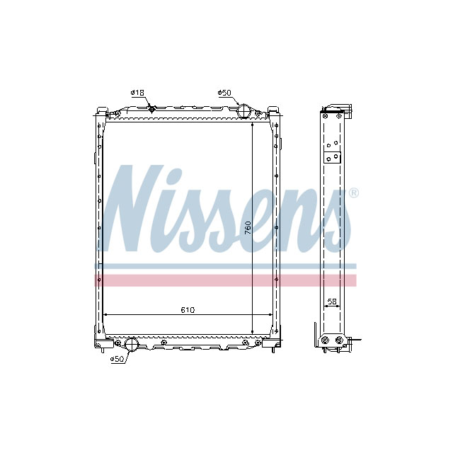 NISSENS RADIATOR TO SUIT MERCEDES