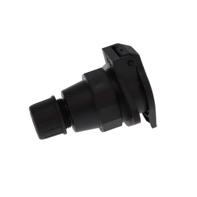 698-24N-00 Normal 7 Way Black Plastic Socket