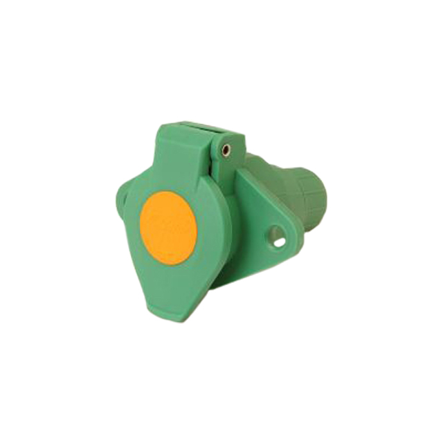 Supplementary 7 Way Green Plastic Socket