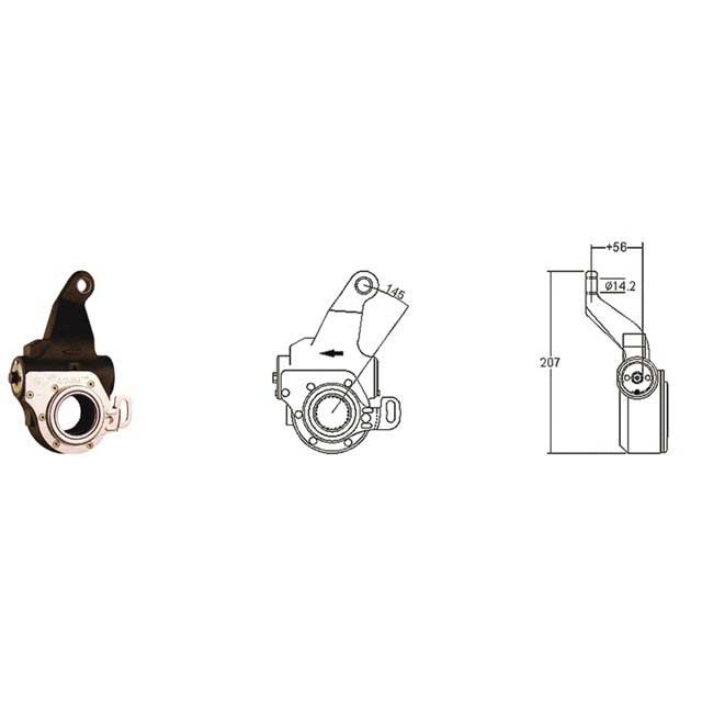 6Y6505 MEI SELFSET AUTO RH SLACK ADJUSTER TRUCK MERCEDES