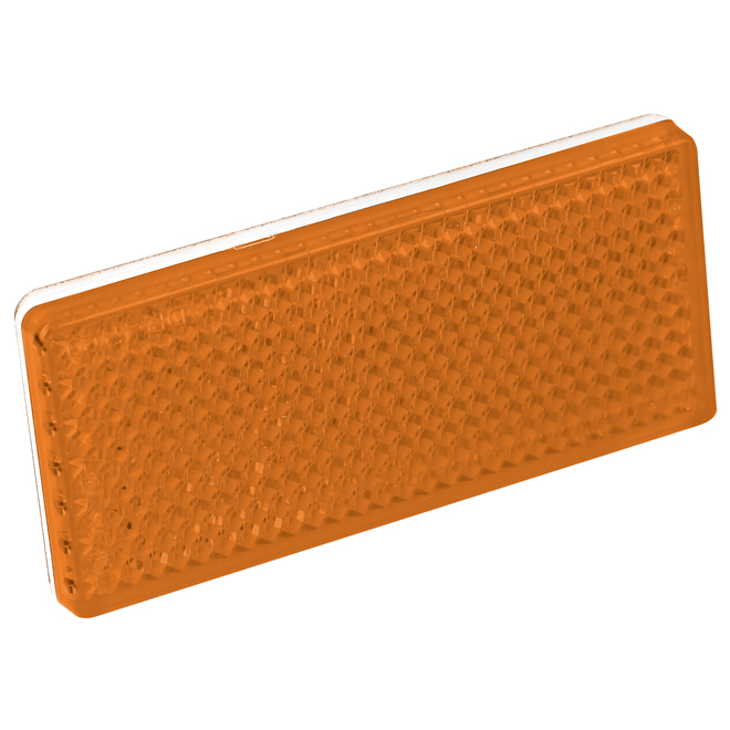 Rectangular Reflector - Amber (Twin Pack)