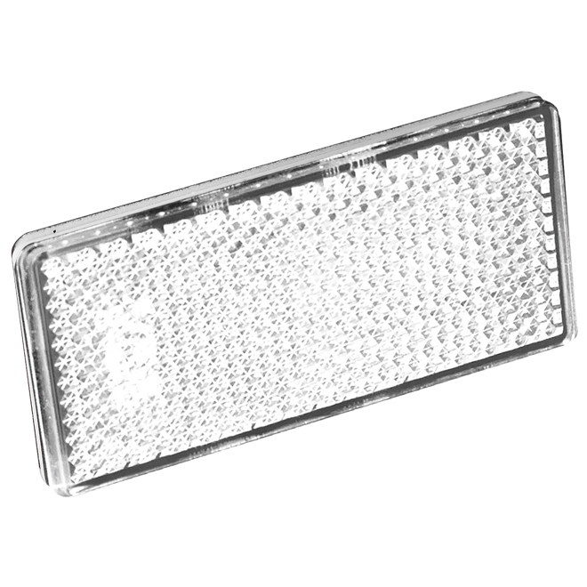 Rectangular Reflector - White (Twin Pack)