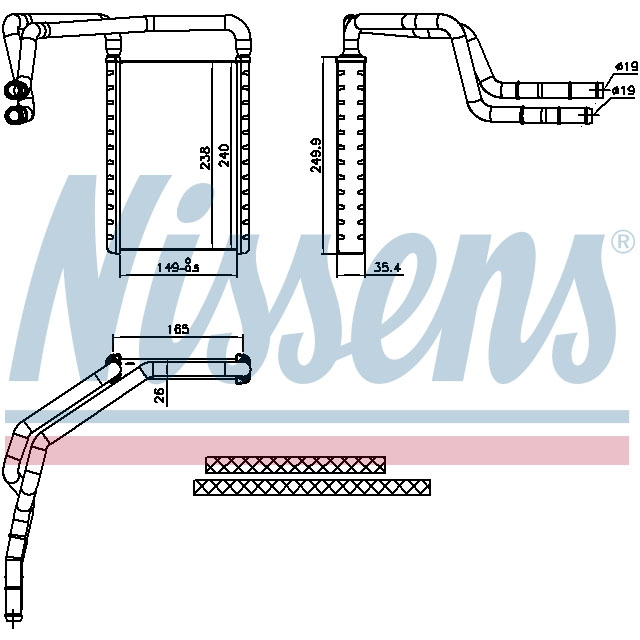 NISSENS HEATER TO SUIT LCV