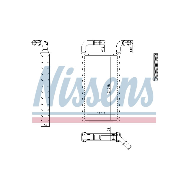 NISSENS HEATER TO SUIT SCANIA